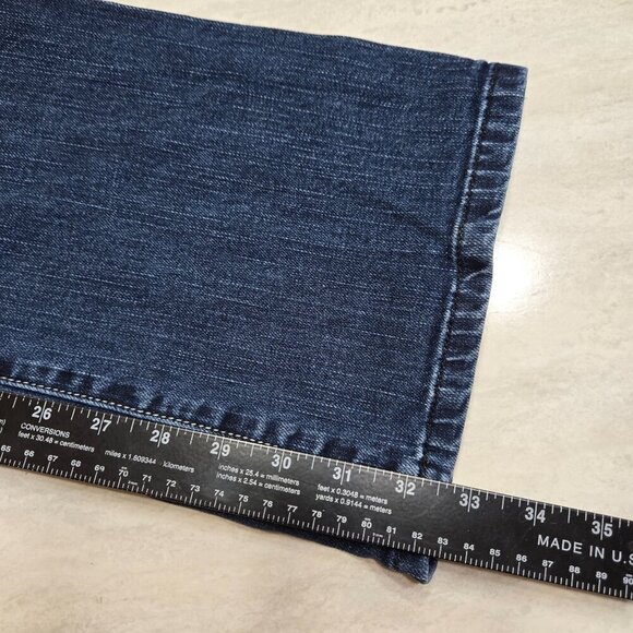 American Eagle Jeans Original Boot Womens 10L Long Lowrise Stretch Y2k - Picture 8 of 11